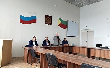 Баир Жамсуев и Сергей Михайлов посетили села Нарасун и Акша