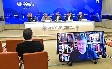 В пресс-центре МИА «Россия сегодня» член Комитета СФ по международным делам Алексей Кондратьев принял участие в пресс-конференции на тему «Вовлеченность субъектов РФ в повестку СВО»