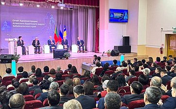 Баир Жамсуев в ходе рабочей поездки в регион принял участие в отчетном совещании Администрации Агинского Бурятского округа Забайкальского края