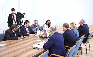 Встреча заместителя Председателя СФ Константина Косачева с заместителем Председателя Национального Народного Собрания Алжирской Народной Демократической Республики. XI Невский международный экологический конгресс