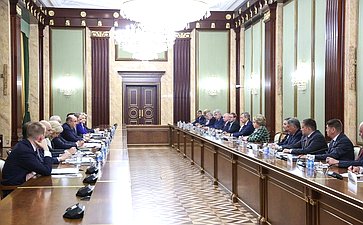 Встреча Председателя Правительства РФ Михаила Мишустина с руководством Совета Федерации