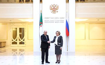 Валентина Матвиенко встретилась с Президентом Алжирской Народной Демократической Республики Абдельмаджидом Теббуном