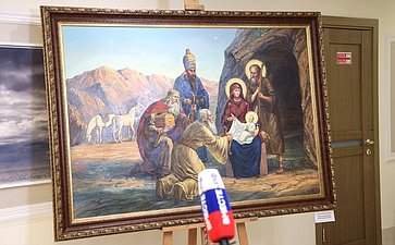 В Совете Федерации открылась выставка «Радость Рождества Христова»