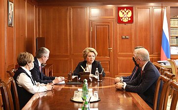 Встреча Председателя СФ Валентины Матвиенко с руководством Камчатского края