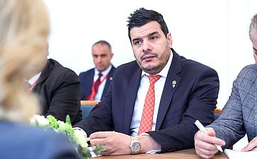 Встреча заместителя Председателя СФ Константина Косачева с заместителем Председателя Национального Народного Собрания Алжирской Народной Демократической Республики. XI Невский международный экологический конгресс