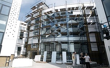 Заместитель Председателя СФ Галина Карелова, Министр строительства и ЖКХ РФ Ирек Файзуллин и губернатор Воронежской области Александр Гусев обсудили ход строительства инфраструктурных проектов в регионе