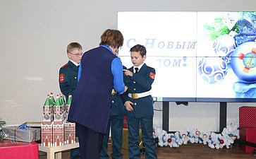 Встреча Юрия Воробьева с кадетами и педагогами образовательного центра «Корабелы Прионежья»