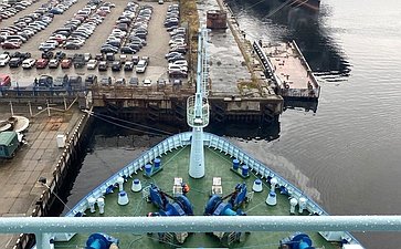 Прибытие головного универсального атомного ледокола «Арктика» в порт Мурманск