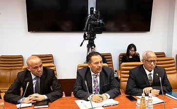 Встреча Константина Косачева с Чрезвычайным и Полномочным послом Эфиопии в РФ Алемаеху Тегеном