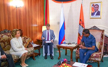 Встреча В. Матвиенко с Президентом Замбии