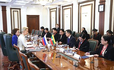 Галина Карелова обсудила с супругой Премьер-министра Республики Союз Мьянма Чжу Чжу Хла возможности сотрудничества в развитии женской повестки двух стран