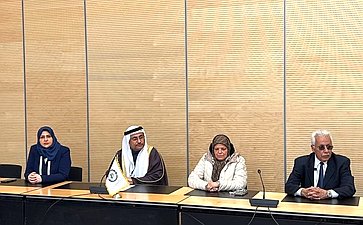 Заместитель Председателя СФ Константин Косачев на полях 148-й Ассамблеи Межпарламентского союза провел встречу с Председателем Арабского парламента Аделем бен Абдуррахманом Аль-Асуми