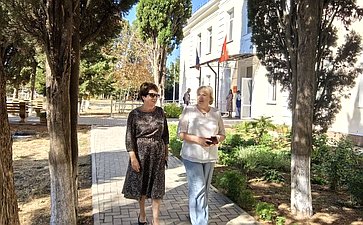 Екатерина Алтабаева посетила среднюю общеобразовательную школе № 47 им. М.П. Ситко