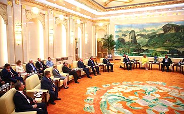Встреча Председателя СФ В. Матвиенко с Председателем КНР Си Цзиньпином