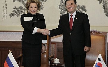 Официальный визит делегации Совета Федерации во главе с Председателем палаты Валентиной Матвиенко в Республику Корея