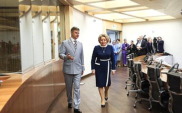 Председатель Совета Федерации Валентина Матвиенко посетила Главный центр управления Российскими железными дорогами