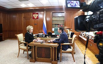 Валентина Матвиенко провела встречу с губернатором Мурманской области Андреем Чибисом