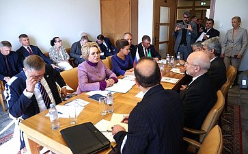 Встреча Председателя Совета Федерации Валентины Матвиенко с Председателем Собрания исламского совета Исламской Республики Иран Мохаммадом Багером Галибафом