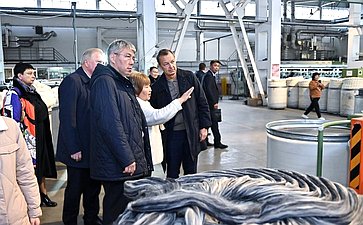 Сенаторы посетили Байкальский текстильный комбинат и ряд производителей продукции из шерсти