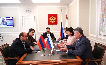 Юрий Воробьев провел встречу с делегацией Национального Собрания Республики Армения