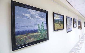 Открытие в Совете Федерации выставки, посвященной 130-летию Аркадия Пластова «Земле Пластова. Прислониха»