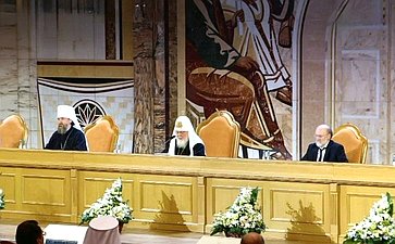 Первый заместитель Председателя Совета Федерации Андрей Яцкин выступил на пленарном заседании XXVII Всемирного Русского Народного Собора на тему «К 80-летию Победы. Защитники Отечества: военный и духовный подвиг»