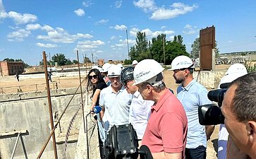 Александр Башкин и Геннадий Орденов посетили Приволжский район, где проинспектировали реконструкцию Северных очистных сооружений