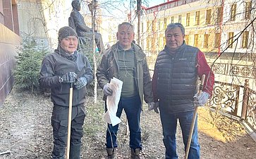 Сахамин Афанасьев принял участие во Всероссийском субботнике
