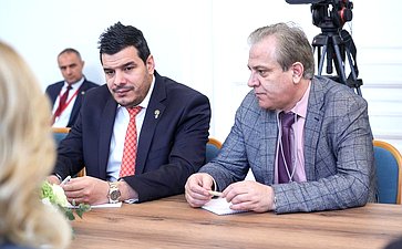 Встреча заместителя Председателя СФ Константина Косачева с заместителем Председателя Национального Народного Собрания Алжирской Народной Демократической Республики. XI Невский международный экологический конгресс