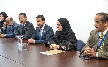 Встреча с Председателем Федерального национального совета ОАЭ Амаль Аль-Кубейси