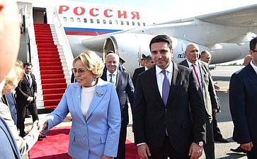 Валентина Матвиенко прибыла в Армению с официальным визитом