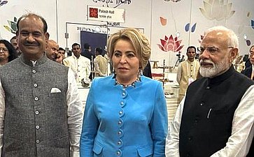 Председатель Совета Федерации Валентина Матвиенко встретилась с Премьер-министром Индии Нарендрой Моди