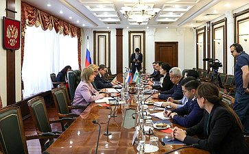 Встреча Инны Святенко с Министром дошкольного и школьного образования Республики Узбекистан Хилолой Умаровой