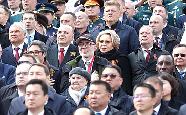 Председатель Совета Федерации Валентина Матвиенко присутствовала на военном параде в ознаменование 80-й годовщины Великой Победы