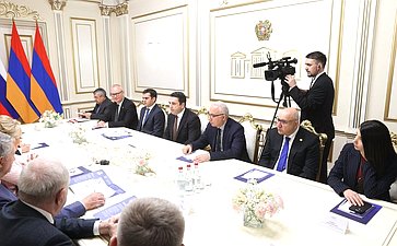 Встреча делегации Совета Федерации с Председателем Национального Собрания Республики Армения Аленом Симоняном