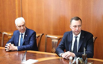 Валентина Матвиенко провела встречу с губернатором Саратовской области Романом Бусаргиным