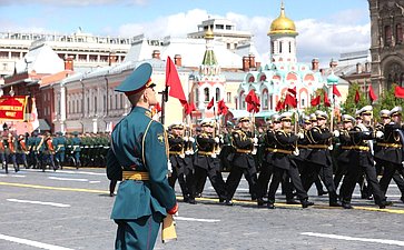 Председатель Совета Федерации Валентина Матвиенко присутствовала на военном параде в ознаменование 80-й годовщины Великой Победы