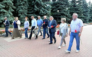 Валерий Рязанский принял участие в торжественных мероприятиях в честь 76-й годовщины Прохоровского танкового сражения Курской битвы