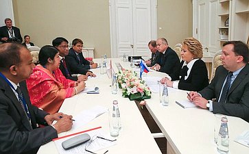 Встреча В. Матвиенко с делегацией Республики Бангладеш