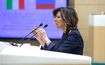 30 января 2019 года. 451-е заседание Совета Федерации. Мария Казеллати