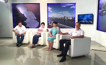 Александр Башкин принял участие в программе одного из телеканалов г. Астрахани