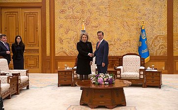 Встреча В. Матвиенко с президентом Южной Кореи
