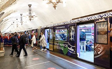Ольга Епифанова приняла участие в торжественном запуске тематического поезда «Коми-100» в честь 100-летия Республики Коми