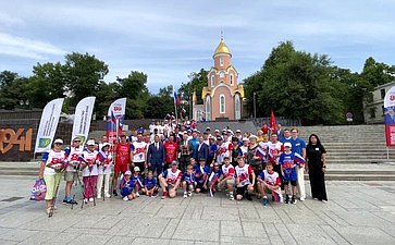 Александр Ролик принял участие во Всероссийской патриотической акции забег-эстафета «От Победы к Победе»