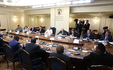 Валентина Матвиенко провела встречу с Председателем Сената Федерального парламента Федеративной Республики Сомали Абди Хаши Абдуллахи