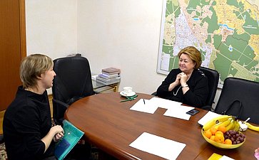 Зинаида Драгункина провела прием граждан в Зеленограде