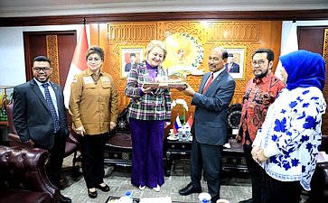 Лилия Гумерова встретилась с руководителем Индонезийско-Российской группы парламентской дружбы Совета представителей регионов Республики Индонезия Ноно Сампоно