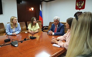 Встреча сенатора РФ Петра Тултаева со студентами МГУ им. Н. Огарева