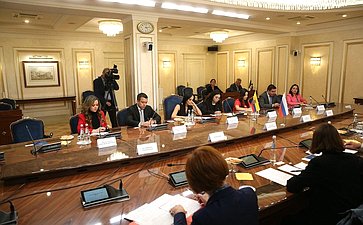 Константин Косачев провел встречу с первым заместителем Председателя Национальной ассамблеи Республики Эквадор Марселой Присцилой Ольгин Наранхо