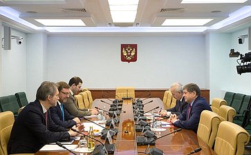 Встреча К. Косачева с Чрезвычайным и Полномочным Послом Республики Молдова в РФ А.К. Негуца